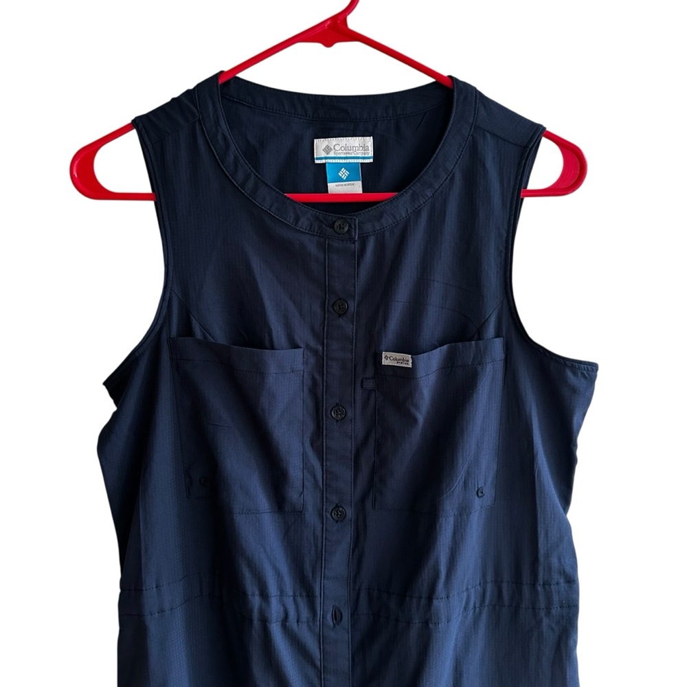 Columbia PFG Tamiami Button Front Cinch Waist Midi Dress - Picture 3 of 7